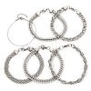 Picture of 304 Stainless Steel Men's Bracelets Silver Tone With Lobster Claw Clasp