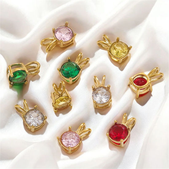 Immagine di 1 Pz Placcatura Sottovuoto 304 Acciaio Inossidabile Ciondoli Tondo Placcato Oro 18K 12mm x 7mm