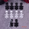 Imagen de 5 Unidades Acrílico Halloween Colgantes Cráneo Multicolor Hueco 6.7cm x 3.8cm