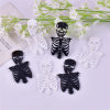 Imagen de 5 Unidades Acrílico Halloween Colgantes Cráneo Multicolor Hueco 6.7cm x 3.8cm