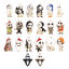 Imagen de 10 Unidades Zamak Halloween Colgantes Chapado en Oro Multicolor Cráneo Esmalte