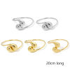 Picture of 304 Stainless Steel Open Cuff Bangles Bracelets Drop 20cm(7.9") long