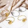 Picture of 304 Stainless Steel Open Cuff Bangles Bracelets Drop 20cm(7.9") long