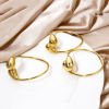 Picture of 304 Stainless Steel Open Cuff Bangles Bracelets Drop 20cm(7.9") long