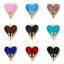 Picture of Eco-friendly Brass Valentine's Day Charms 18K Real Gold Plated Heart Enamel 25mm x 20mm
