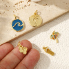 Picture of Eco-friendly Brass Charms 18K Real Gold Plated Cactus Coconut Palm Tree
