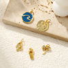 Picture of Eco-friendly Brass Charms 18K Real Gold Plated Cactus Coconut Palm Tree