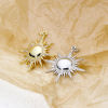 Imagen de 1 Unidad Respetuoso del Medio Ambiente Latón Galaxia Colgantes Sol Oro Real Chapado Micro Pave Claro Circón Artificial 3.4cm x 2.8cm