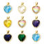 Bild von Umweltfreundlich Messing Valentinstag Charm-Anhänger 18K Echtgold plattiert Herz 21mm x 14mm