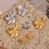 Picture of Eco-friendly Stylish Real Gold Plated 316L Stainless Steel Flower Ear Post Stud Earrings For Women