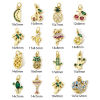 Picture of Eco-friendly Brass Charms 18K Real Gold Plated Fruit Tree Micro Pave