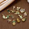 Picture of Eco-friendly Brass Charms 18K Real Gold Plated Fruit Tree Micro Pave