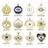 Bild von Umweltfreundlich Messing Religiös Charms 18K Echtgold plattiert Böser Blick Evil Eye