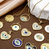 Bild von Umweltfreundlich Messing Religiös Charms 18K Echtgold plattiert Böser Blick Evil Eye