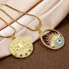 Bild von Umweltfreundlich Messing Religiös Charms 18K Echtgold plattiert Böser Blick Evil Eye