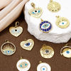 Bild von Umweltfreundlich Messing Religiös Charms 18K Echtgold plattiert Böser Blick Evil Eye