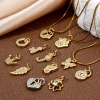 Picture of Eco-friendly Brass Charms 18K Real Gold Plated Micro Pave Clear Cubic Zirconia