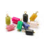 Image de 5 Pcs Breloques en 304 Acier Inoxydable & Gemme Colonne Doré 15mm x 6mm