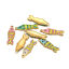 Bild von 304 Edelstahl Charms Fisch Vergoldet Emaille 26mm x 8mm