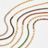 Picture of Eco-friendly Simple Real Gold Plated 304 Stainless Steel Splicing Bracelets 17cm(6.7") long