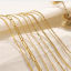Image de 1 Pièce Colliers Simple Respectueux de la Nature en 304 Acier Inoxydable Plaqué Or Véritable 18K