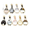 Imagen de 10 Unidades Zamak Colgantes Chapado en Oro Multicolor Gato Esmalte 23mm x 11mm