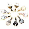 Imagen de 10 Unidades Zamak Colgantes Chapado en Oro Multicolor Gato Esmalte 23mm x 11mm