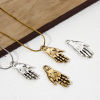 Picture of Zinc Based Alloy Pendants Hand 3D 3cm x 1.3cm