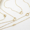 Picture of 1 Piece Brass Paperclip Chain Necklace Gold Plated With Spring Ring Clasp