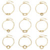 Picture of 1 Piece Brass Paperclip Chain Bracelets Gold Plated With Spring Ring Clasp