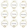 Picture of 1 Piece Brass Paperclip Chain Bracelets Gold Plated With Spring Ring Clasp