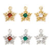 Picture of Eco-friendly Brass Weather Collection Mini Charme Tiny Charme Real Gold Plated Christmas Snowflake 12mm x 10mm