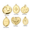 Picture of Eco-friendly Vacuum Plating 304 Stainless Steel Insect Charms 18K Real Gold Plated Cross Butterfly