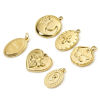 Picture of Eco-friendly Vacuum Plating 304 Stainless Steel Insect Charms 18K Real Gold Plated Cross Butterfly