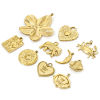Picture of Eco-friendly Vacuum Plating 304 Stainless Steel Flora Collection Charms Gold Plated Flower Bee