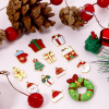 Picture of Vacuum Plating 304 Stainless Steel Christmas Charms Gold Plated Enamel