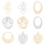 Picture of Iron Based Alloy Filigree Stamping Pendants Multicolor Hollow