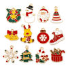 Imagen de 20 Unidades Zamak Navidad Colgantes Chapado en Oro Multicolor Esmalte