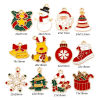 Imagen de 20 Unidades Zamak Navidad Colgantes Chapado en Oro Multicolor Esmalte