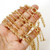 Imagen de 1 Unidad Respetuoso del Medio Ambiente Latón Sencillo Collares Cadenas 18K Oro Real Chapado Con Broche de Langosta