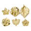 Picture of Eco-friendly Vacuum Plating 304 Stainless Steel Flora Collection Charms 14K Real Gold Plated Flower Leaf
