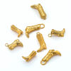 Image de 1 Pièce Breloques en 304 Acier Inoxydable Cowboy de l'Ouest Boots Motif Sculpté 3D