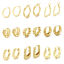 Picture of Eco-friendly Minimalist Stylish 18K Real Gold Plated Brass Hoop Earrings For Women