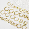 Bild von Umweltfreundlich Minimalistisch Stilvoll 18K Echtgold plattiert Messing Hoop Ohrringe Für Frauen
