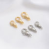 Picture of Eco-friendly Brass Lobster Clasp Findings Real Gold Plated Rotatable