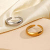 Picture of Stylish Simple Multicolor 304 Stainless Steel Open Smooth Blank Rings For Women 17mm