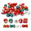 Picture of Acrylic Christmas Beads For DIY Jewelry Making At Random Mixed Color Bowknot Round