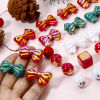 Picture of Acrylic Christmas Beads For DIY Jewelry Making At Random Mixed Color Bowknot Round