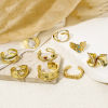 Picture of Eco-friendly Ins Style Stylish 18K Real Gold Plated Brass Open Rings For Women