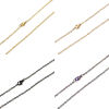 Imagen de 1 Unidad 304 Acero Inoxidable Sencillo Cable Cadena Cruz Collares Con Broche de Langosta 50.5cm longitud, Cadena: 2mm